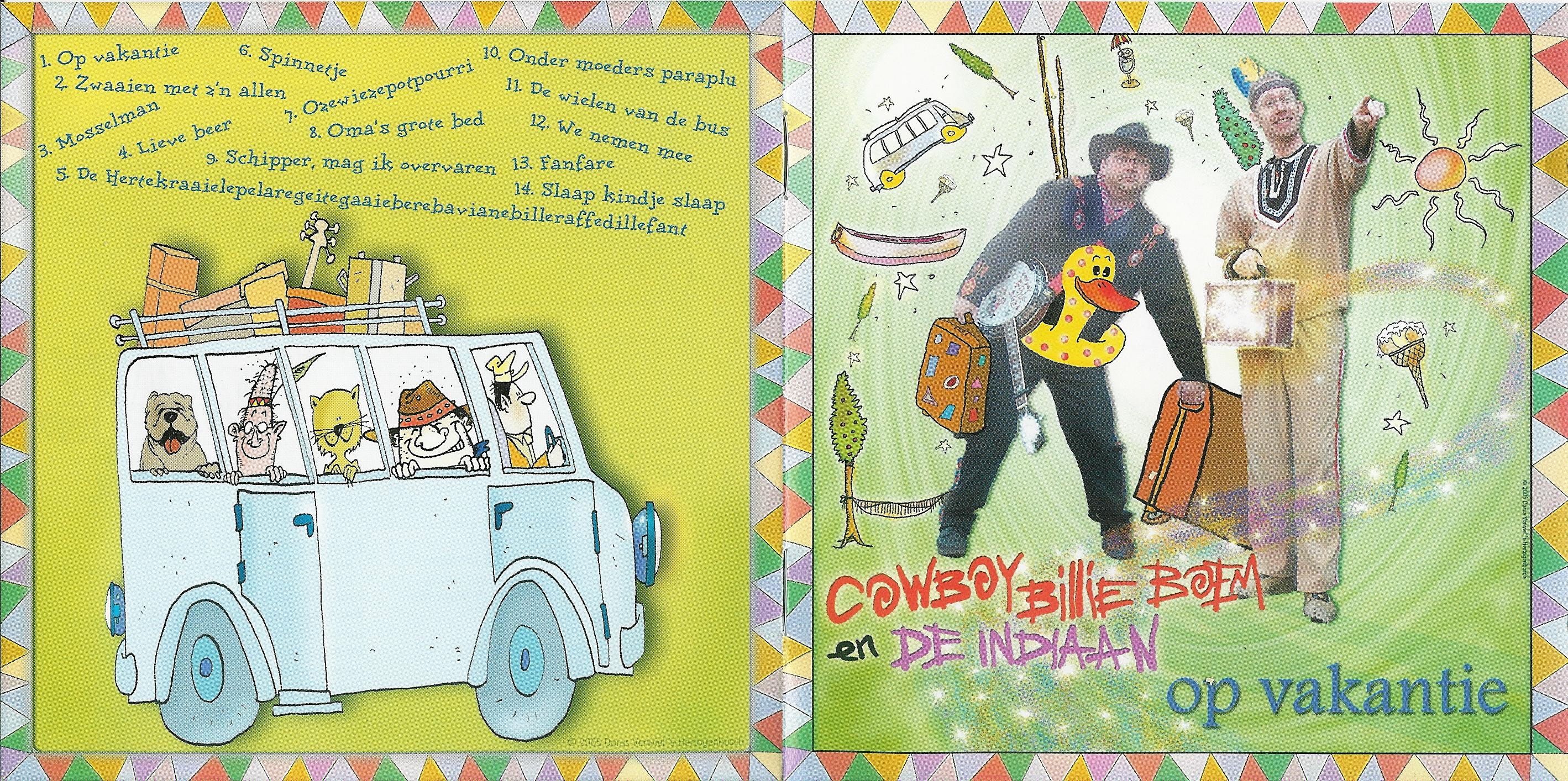 Cowboy Billie Boem En De Indiaan  Op Vakantie : Front